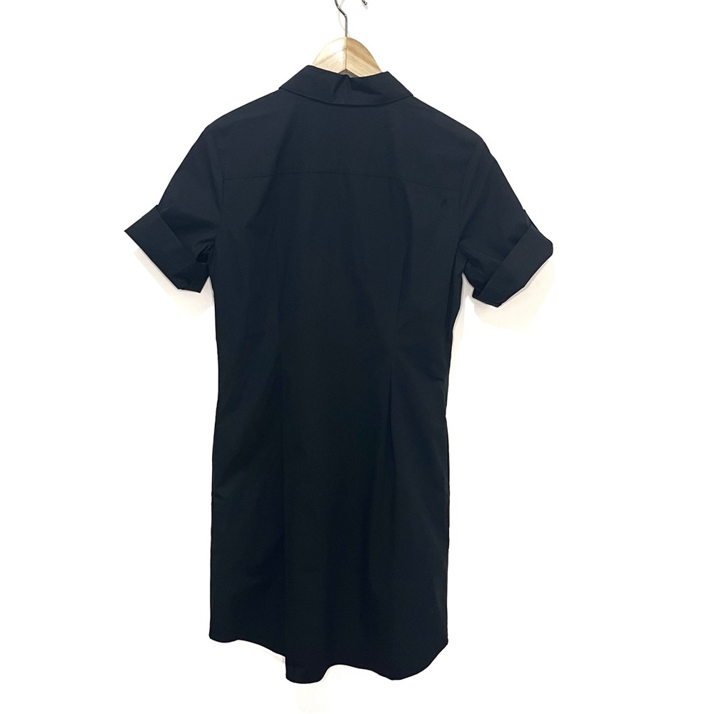 Theory Mayvine Cotton Poplin Button down Utility Dress Black Size 6 - Picture 3 of 9